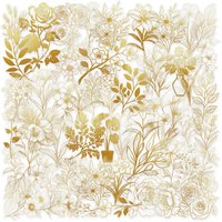50Pcs Golden Plant Transparent PET Aesthetic Gift Stickers For Phone Scrapbook Album Guitar Suitcase Craft Supplies DIY Stickers