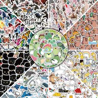 100p Cute Aesthetic Stationery School Office Supplies Sticker Kawaii Diary Decoration Lot Stickers Pack Korean Paper
