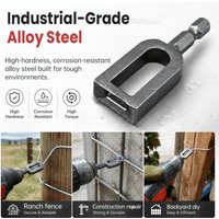 Practical Wire Twister Drill Attachment, Innovative Fast Tying Tool for Construction, Fencing and Other Related Working Uses