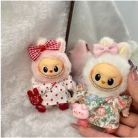 Mini Labubu Clothing For 10.5cm Labubu V4 The Monsters Pin for Love Series Doll Clothes Outfit Accessories Ropa Labubu