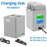 Dwukierunkowy cyfrowy wyświetlacz Ładowarka Hub Bateria Inteligentna Ładowarka do DJI Mini 4 Pro/Mini 3 Pro Ładowarka Butler Power Bank Dron
