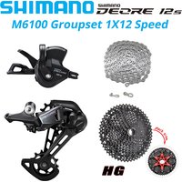 Shimano Deore M6100 1x12 vitesses dérailleurs groupe 12 vitesses levier de changement de vitesse droit cheville chaîne CN RD Sunshine Cassette 46T 50T 52T