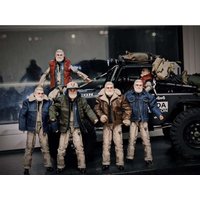 RC Crawler Driver Action Figure for 1/10 1/12 Scale RC Crawler, 14.5cm Height (11cm Sitting)RC Car Interior Decoration Part