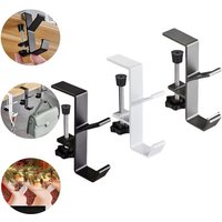 Punch-free Multi-functional Table Edge Double Hook Hanging Bag Hook Adjustable Desk Hanger Backpack Storage Hanging Hooks Holder