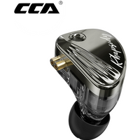 CCA-Rhapsody Wired Earphones 2DD+4BA Hybrid Drive Music HiFi Headphones Replaceable 2PIN Cable Sport Gamer Earbuds