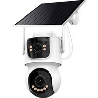 FUERS 4G WIFI AOV Dual Lens 4MP Solar Camera Dual Screen Outdoor WiFi ICSee Asia Pacific Camera Video Recording Auto Tracking