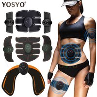 EMS Wireless Muscle Stimulator Trainer Smart Fitness Abdominal Training Electric Weight Loss Stickers Body Slimming Massager