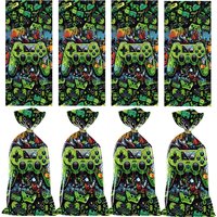 50pcs Video Game Theme Plastic Bag Treat Bag Packing Candy Cookies Pouch Kids Boy Birthday Party Favors For Guests