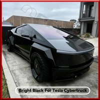 For Tesla Cybertruck 2024-2026 Pre-cut PPF DIY Color Bright Black PVC Paint Protection Film Color Changing Film Anti-Scratch Kit