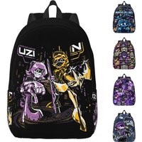 Murder Drones Cartoon Anime Teenage Backpack Lightweight High School Hiking Travel TV Series Daypack Men Women Laptop Canvas Bag