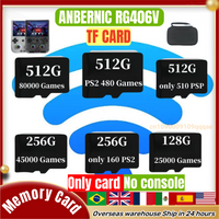 For ANBERNIC RG 406V Memory Card TF Card Video Game Consoles PSP 512G 80000 Games Card PS2 Pre-install Retro Games 256G RG406V