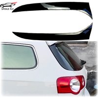 2005 To 2010 For Volkswagen VW Travel Version Passat B6 Wagon Rear Window Side Spoiler ABS Spoilers Splitter By Gloss Black