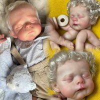 22Inch Eric Reborn Baby Doll Kits Handmade Painted Lifelike DIY Blank Vinyl Newborn Baby Doll Parts Bebe Reborn Kits Sin Pintar