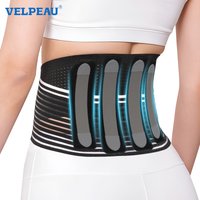 VELPEAU Lumbar Brace for Back Pain Sciatica Herniated Disc, Breathable and Adjustable Waist Support Belt for Men Women