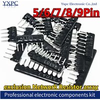 10pcs 5/6/7/8/9Pin exclusion Network Resistor array A09-103G 10K 100K 1K 2K 22k 47k 51k 100k 4K7 470R 330R 220R 100R Ohm DIP