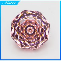 New 5A Padparadscha Millennium Octagon Rose Cut Cubic Zirconia Loose Gemstones for Jewerly Making