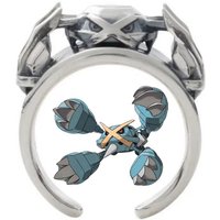 New Pokemon Dratini Gengar Litwick Metagross 2D Ring Cartoon Fashion Cos Couple Accessories Animation Peripherals Birthday Gifts