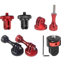 1/4" Aluminum Alloy Screw Converter Mini Tripod Adapter for Gopro 13 12 11 10 9 8 Insta360 X5 X4 X3 Action Camera Monopod Mount