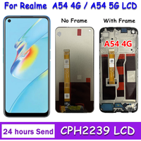 6.5" Screen For OPPO A54 4G/5G LCD CPH2239 CPH2195 OPG02 Display With Frame Touch Panel Digitizer Assembly For OppoA54 LCD
