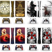 New Game PS5 Slim Digital Skin Sticker for Console & 2 Controllers Decal Vinyl Protective PS5 Slim Digital Skins