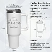1200ML Stainless Steel Thermos Bottle Car Coffee Cup Sports Water Bottles Keeps Cold and Heat Thermal Coffee Mug for Office Gift