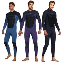 Mens Wetsuit 3MM Neoprene Full Body Long Sleeve Dive Skin for Spearfishing,Snorkeling, Surfing,Canoeing,Scuba Diving With Zip