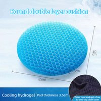 Summer Ice Gel Seat Cushion for Long Sitting Comfortable Soft Round Gel Seat Cushion Fit Chair Cushion Home Office Pad Seats