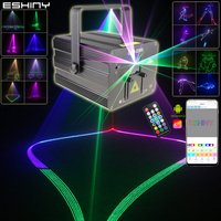 ESHINY APP 3W 2W 1W 500mW Animation RGB Laser Lines Beam Stage Light Projector DMX DJ Dance Bar Professional System Show G1N8