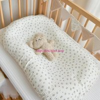 Tragbares Bett, Baby-Reisebett für Neugeborene, bequemes Schlafkissen, schöner Druck