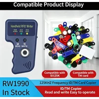 RW1990 TM Duplicator RFID Copier Reader Writer TM1990 DS-1990A I-Button Handheld 125KHz T5577 EM4305 EM4100 Keys Tag Card