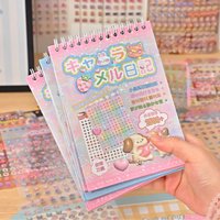 Mr. Paper 18pcs Full Marks Sweetness Sticker Book, Cute Cartoon Guca Material, Die-Cut Journal Decor, Creative Collage Supplies