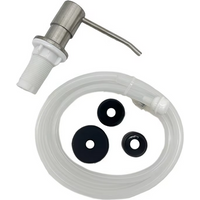 Kitchen Sink Soap Dispenser Black ABS Dispenser Detergent Liquid Soap Lotion Dispensers Stainless Steel