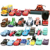 Cars Pixar Cars Lightning McQueen rhapsody matador bulldozer truck Mater harvester 1:55 Diecast Metal Car Model Toy