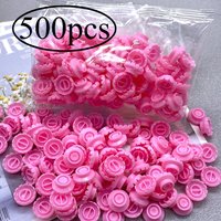 Zanse 500Pcs Disposable Eyelash Glue Fan Cup Delay Cups Holder Container Tattoo Pigment Eyelash Extension Tools Lash Supplies