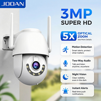 JOOAN 3MP PTZ WIFI Outdoor 5X Zoom Auto Tracking Night Vision IP Camera Home Security Protection Video Surveillance