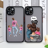 Fashion Super Mama Mom Baby Phone Case For iPhone 17 16 15 14 13 12 11 Pro Max Mini 7 8 Plus Shockproof Hard Matte Cover Fundas