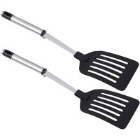 1/2pc Nylon Handle Spatula Fried Shovel Egg Fish Frying Pan Scoop Spatula Cooking Utensils Stainless Steel Turners Kitchen Tools