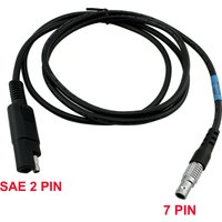7 Pin to SAE 2-pin External Battery Power Cable for Trimble R7 R8 R10 4600 4800 5700 5800 GPS GNSS Receiver 12V