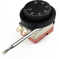 1x Electric Fan Thermostat Switch Radiator 0℃~120℃ 250V Steel Temperature Control Probe Silicone Sealant Car Accessories image 3