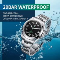 PAGANI DESIGN Herren PD-1692V2 Automatikuhr 40MM Edelstahl Mechanische Wasserdichte 200m Uhr mit Saphir-AR-Beschichtung