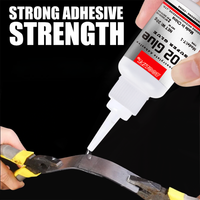 LOOLIFL 20g502 Super Glue Cyanoacrylate Adhesive Strong Bond Multi-Purpose for Shoes Ceramics Metal Plastic Toy Repair DIY Craft