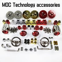 MOC Electroplating Painting 62462 14682 41530 25214 32187 55981 6539 2412 18654 Technology Accessories Compatible Lego CADA