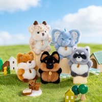 kawaii 11 Styles Cartoon Animal Plush Pendant Cat Lion Crocodile Donkey Chimpanzee Toys Cute Keychain Bags Decor Car Interior