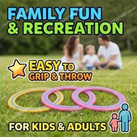 24cm Hollow Flying Disc Durable Eco-Friendly Plastic Beach Saucer For Kids Family Outdoor Fun Games And Sport Training
