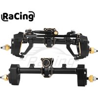 New Heavy Duty Brass Metal Portal Front Rear Axle for 1:24 Axial SCX24 90081 C10 AXI00002 AXI0005 Upgrade Parts RC Car