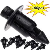 10-100pcs Motorcycle 6mm Rivet Fairing Body Trim Panel Fastener Screw Clips Universal For Suzuki Kawasaki Yamah