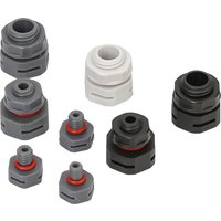 M5 M6 M8 M12 M20 Plastic Breather Waterproof Air Vent Plug Nylon Led Lamp Vent Valve for Lighting Equipment Black Grey M5 M6 M8