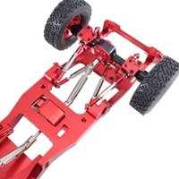 MN MN82 LC79 Aluminum Rear 4 Link Suspension Upgrade Kit Linkage Mounts Set For RC Crawler Car Leaf Spring Axle Modification