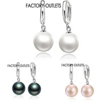 Factory Outlets High Quality 925 Sterling Silver White Pearl Earrings Fashion Earring Accessories For Women/Girls Jewelry Gifts
