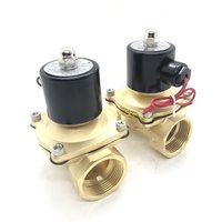 1 Stück 2W350-35 1-1/4 Zoll BSP DC12V DC24V AC220V Magnetventil aus Messing, pneumatisches NC-Ventil (Normal geschlossen) für Wasser, Öl, Gas
